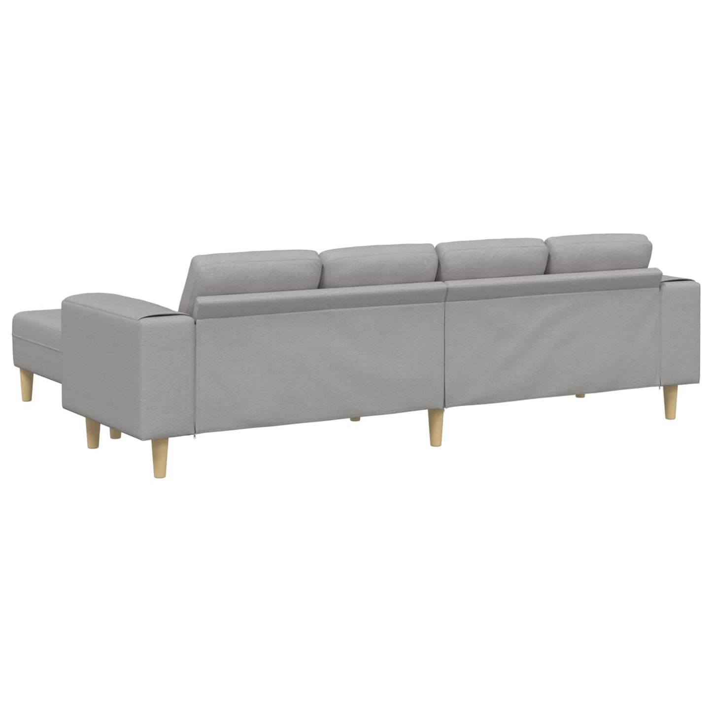Nappali Kanapé 3 pcs Felhőszürke 250 x 188 x 76 cm Poliészter