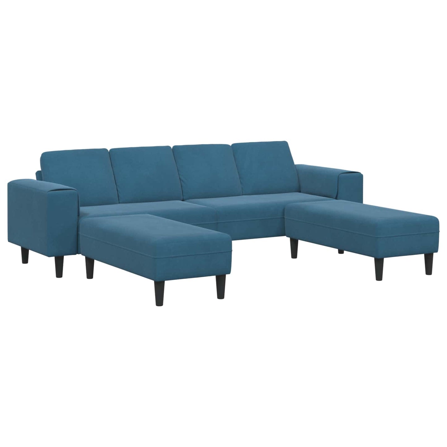 Nappali Kanapé 3 pcs Kék 250 x 188 x 76 cm