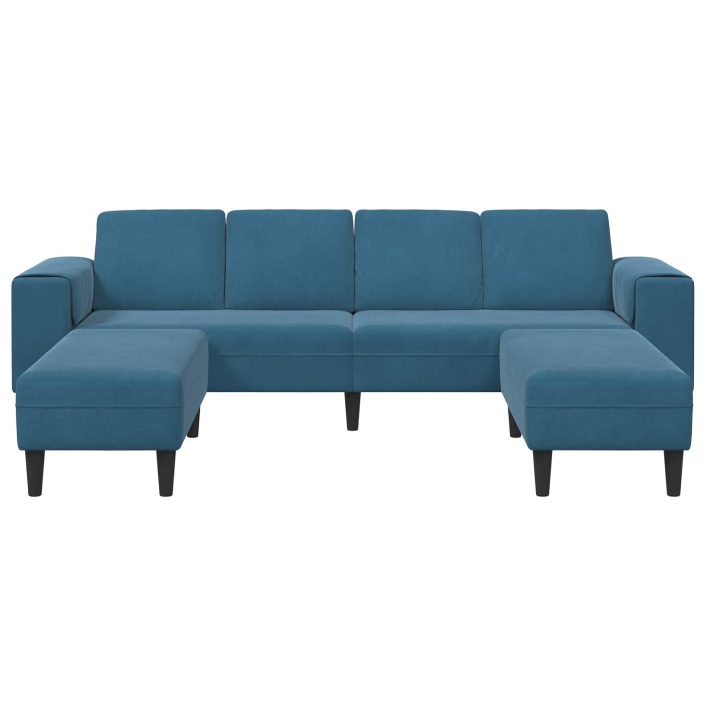 Nappali Kanapé 3 pcs Kék 250 x 188 x 76 cm