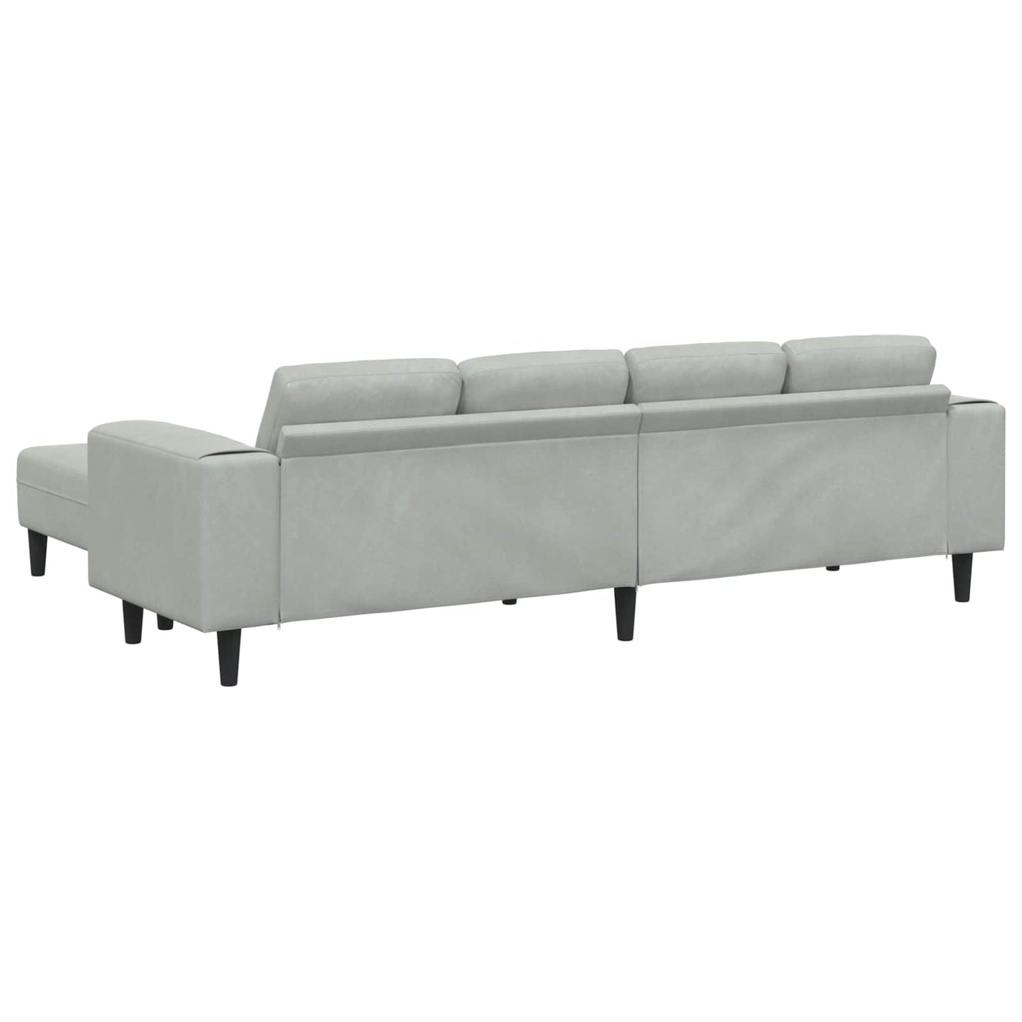 Nappali Kanapé 3 pcs Világosszürke 250 x 188 x 76 cm