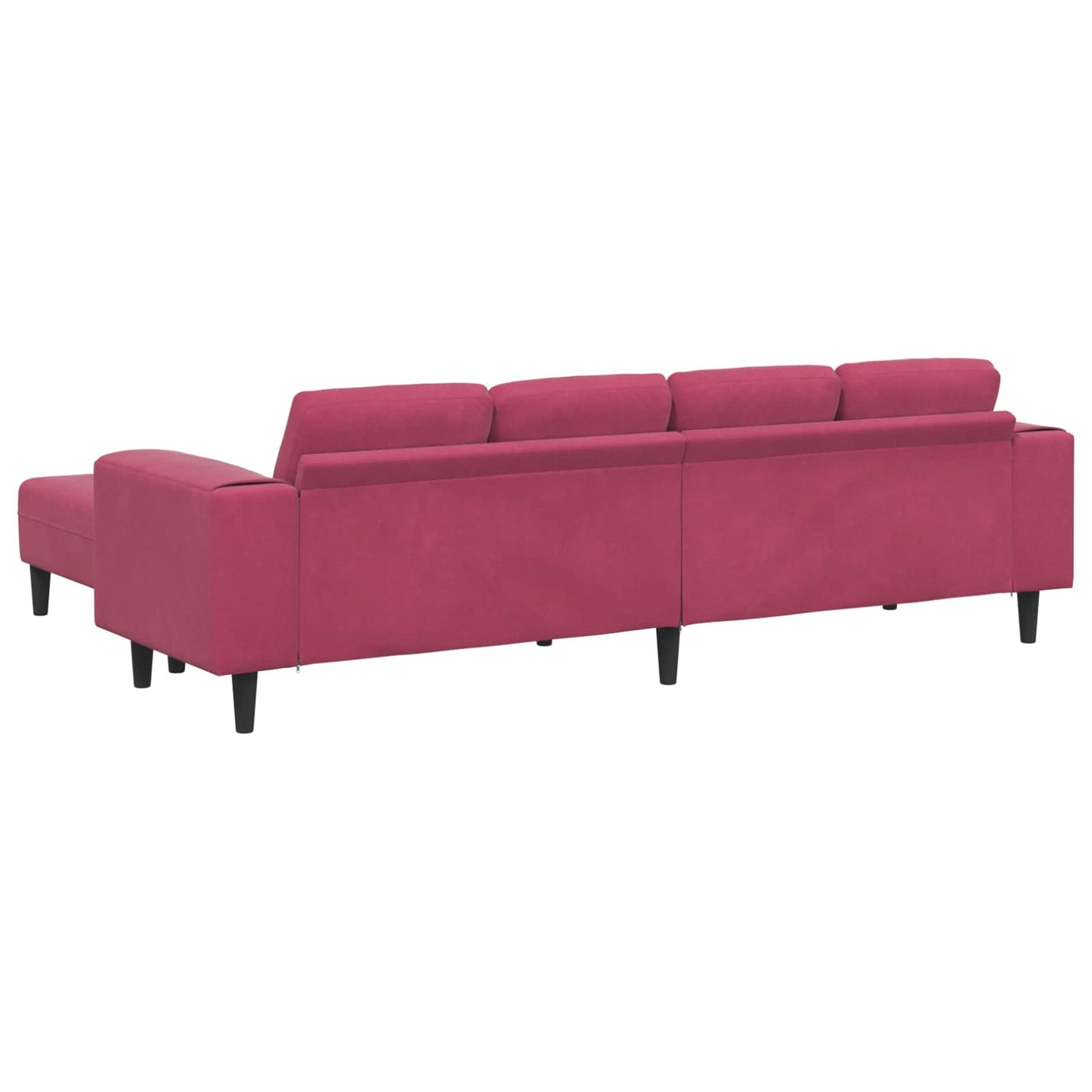 Nappali Kanapé 3 pcs Bordó 250 x 188 x 76 cm