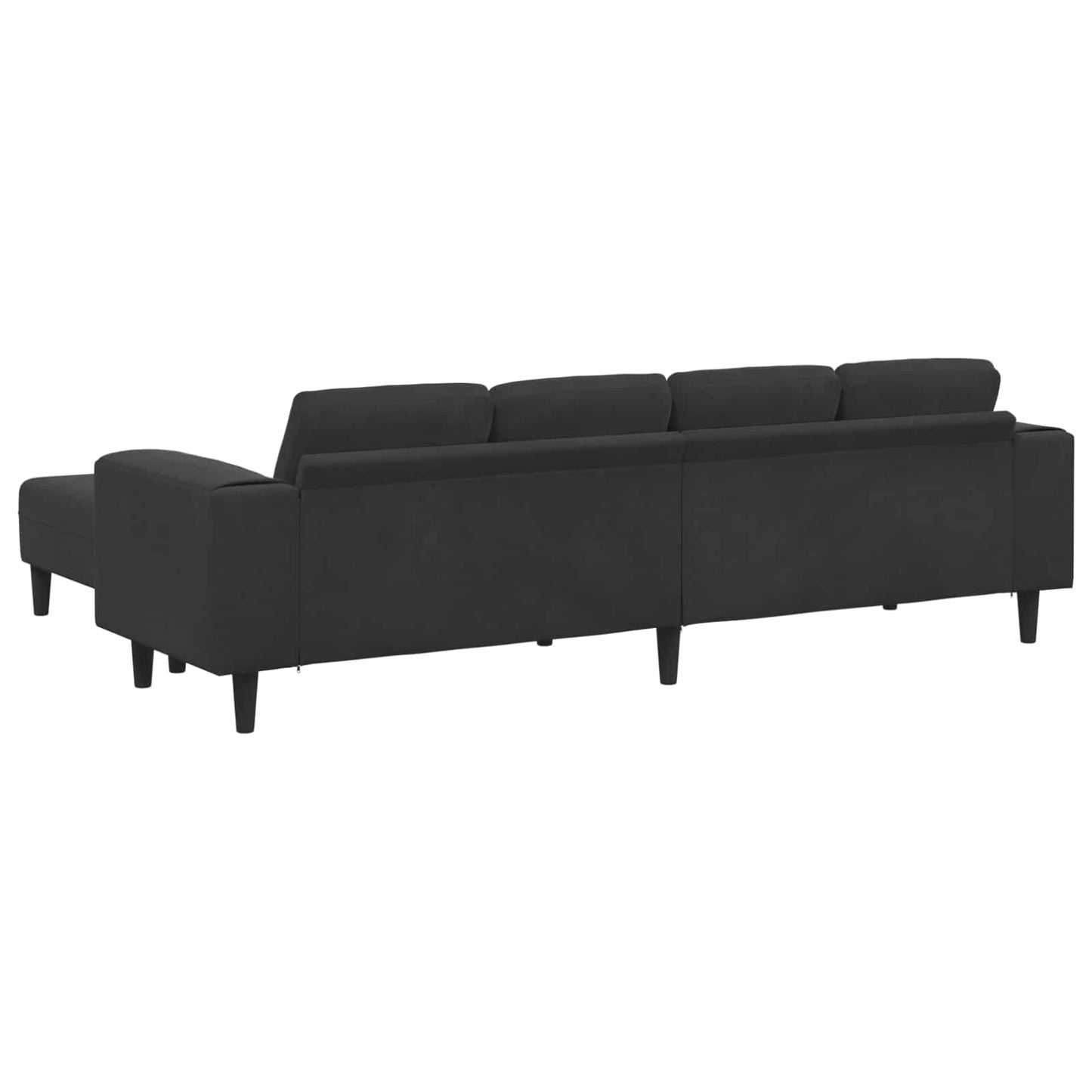Nappali Kanapé 3 pcs Fekete 250 x 188 x 76 cm