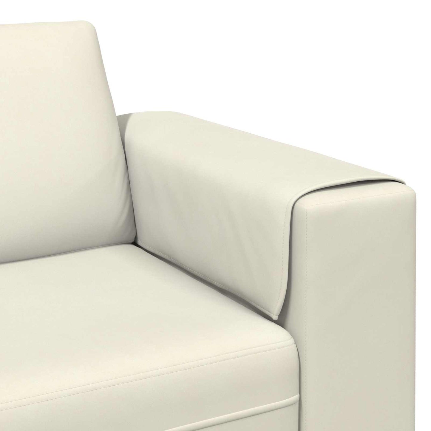 Nappali Kanapé 3 pcs Krém 250 x 188 x 76 cm