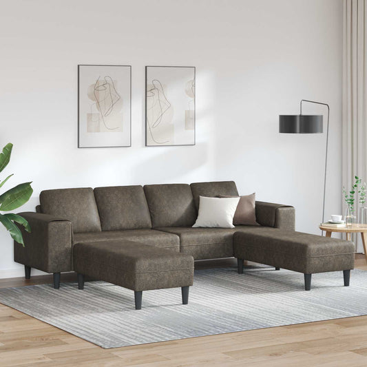 Nappali Kanapé 3 pcs Sötétszürke