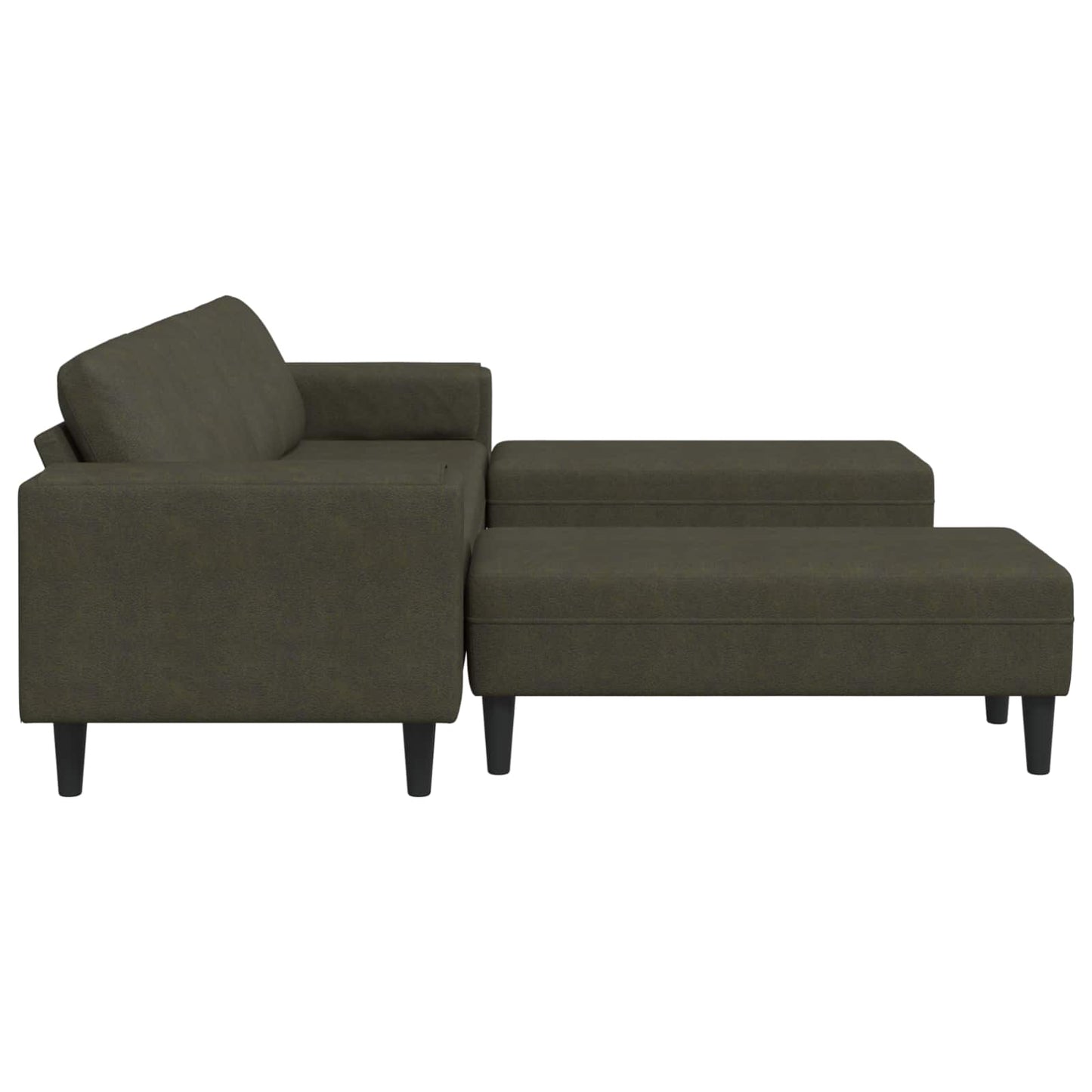 Nappali Kanapé 3 pcs Katonai zöld