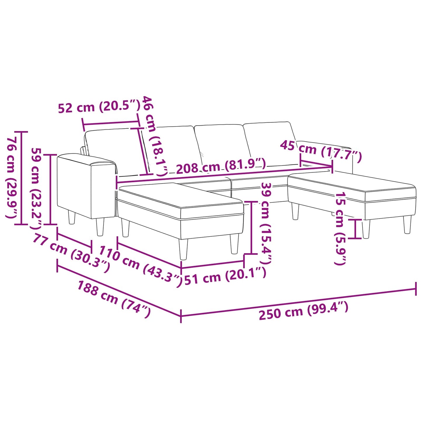 Nappali Kanapé 3 pcs Katonai zöld