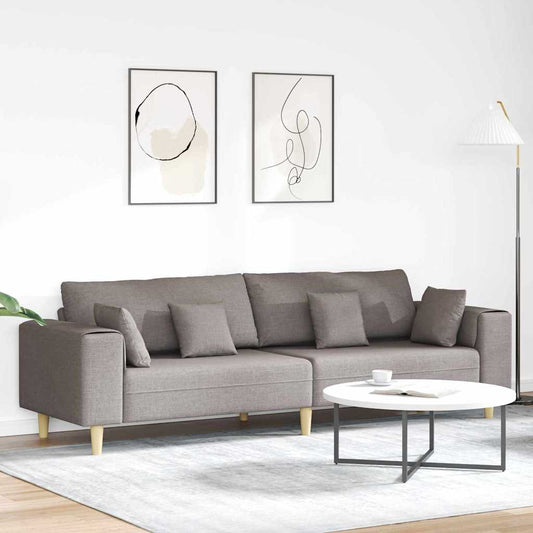 Kanapé párnával Tópszínű 250 x 77 x 76 cm szövet