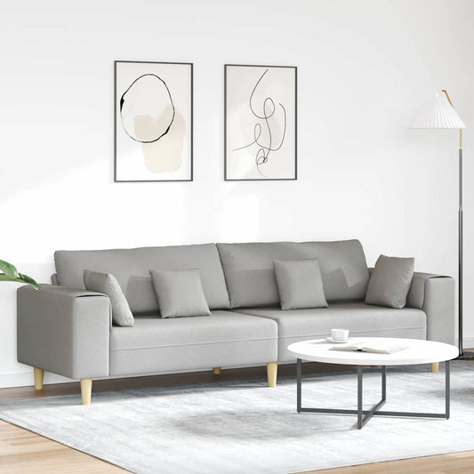 Kanapé Felhőszürke 250 x 77 x 76 cm szövet