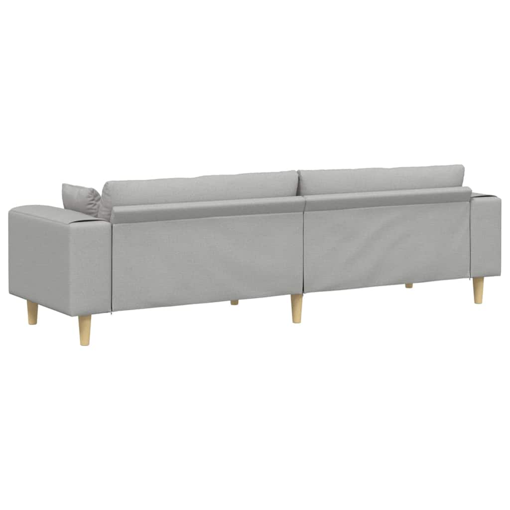 Kanapé Felhőszürke 250 x 77 x 76 cm szövet