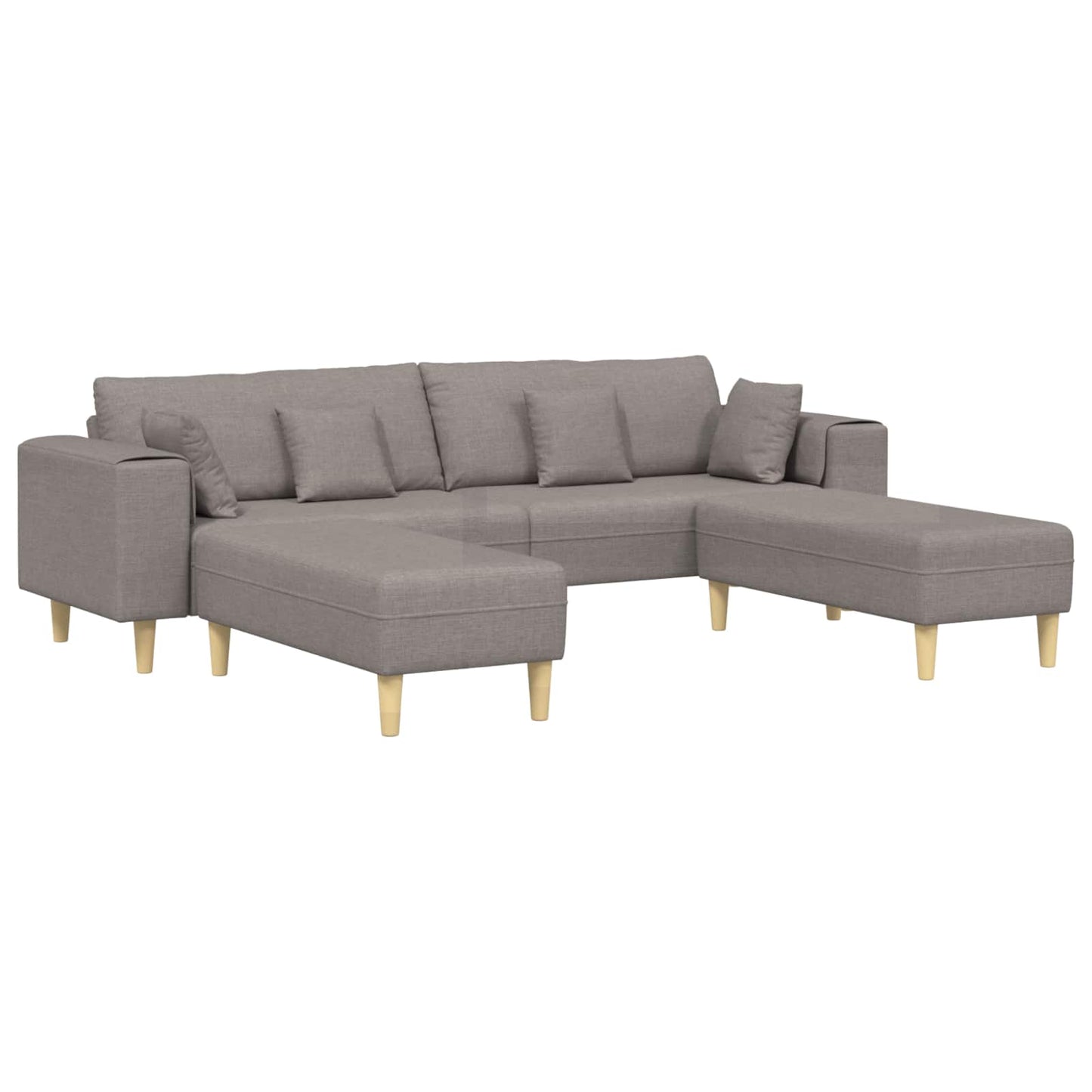 Kanapé párnával 3 pcs Tópszínű szövet