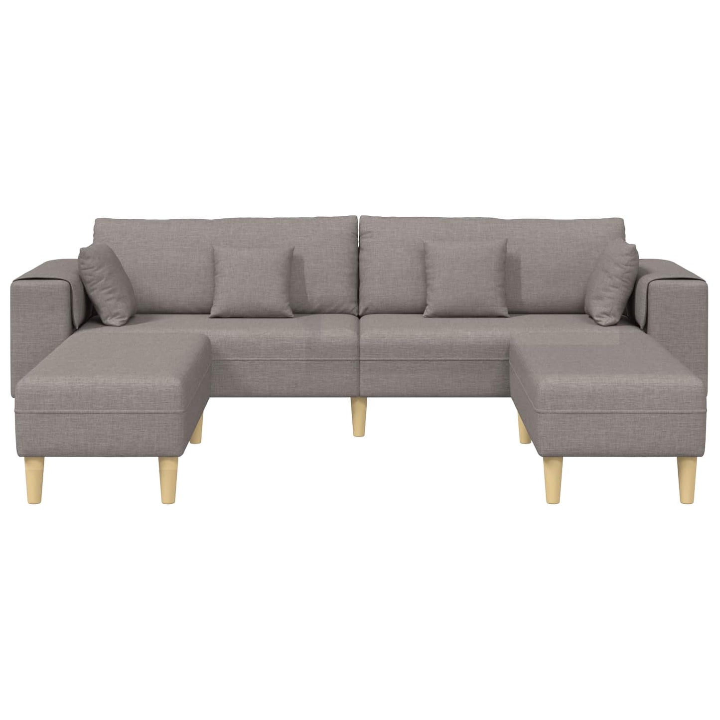 Kanapé párnával 3 pcs Tópszínű szövet