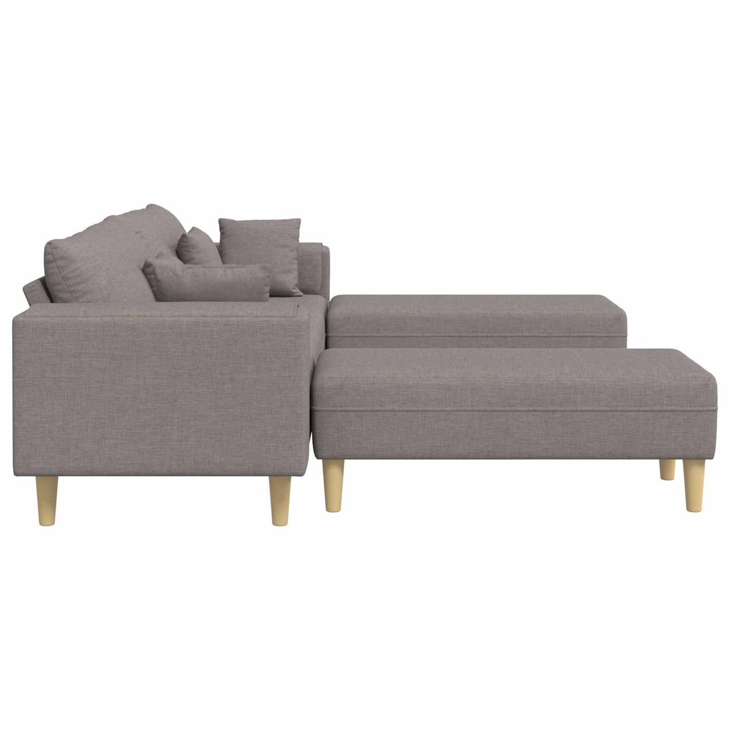 Kanapé párnával 3 pcs Tópszínű szövet