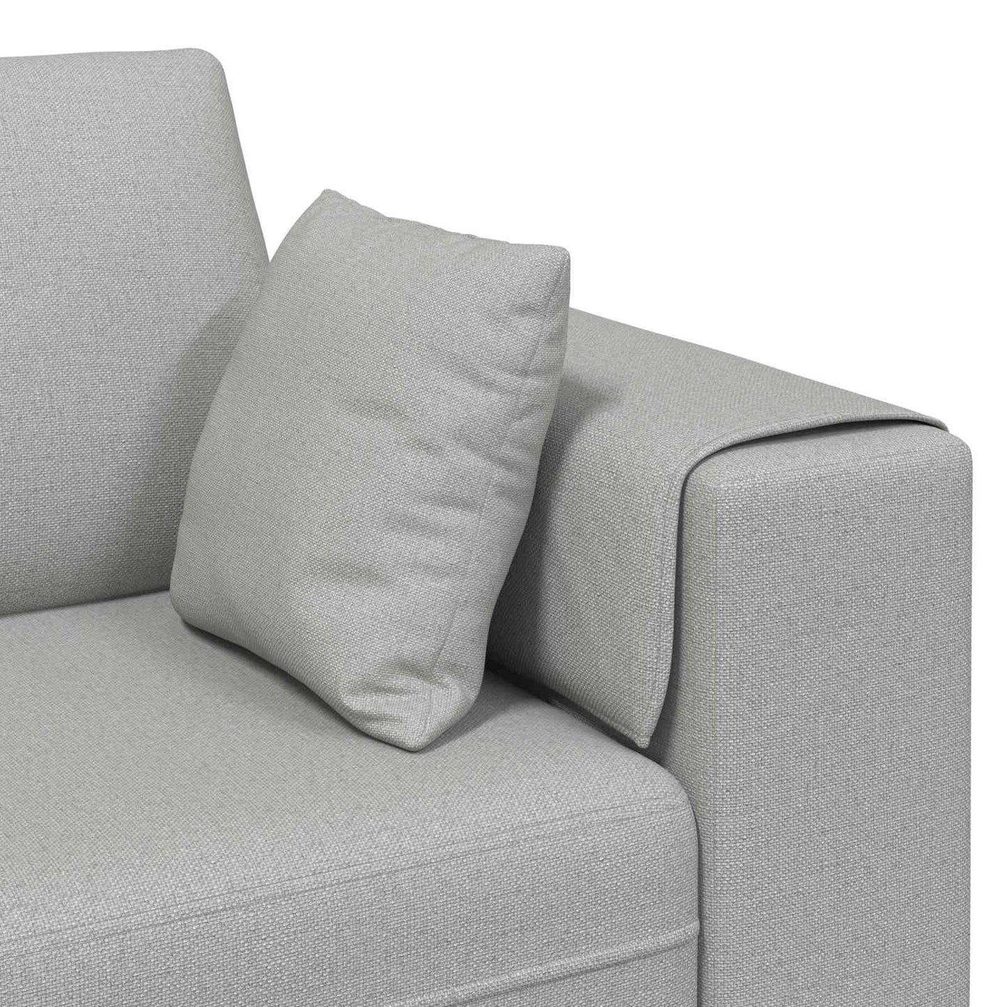 Kanapé 3 pcs Felhőszürke 250 x 188 x 76 cm szövet