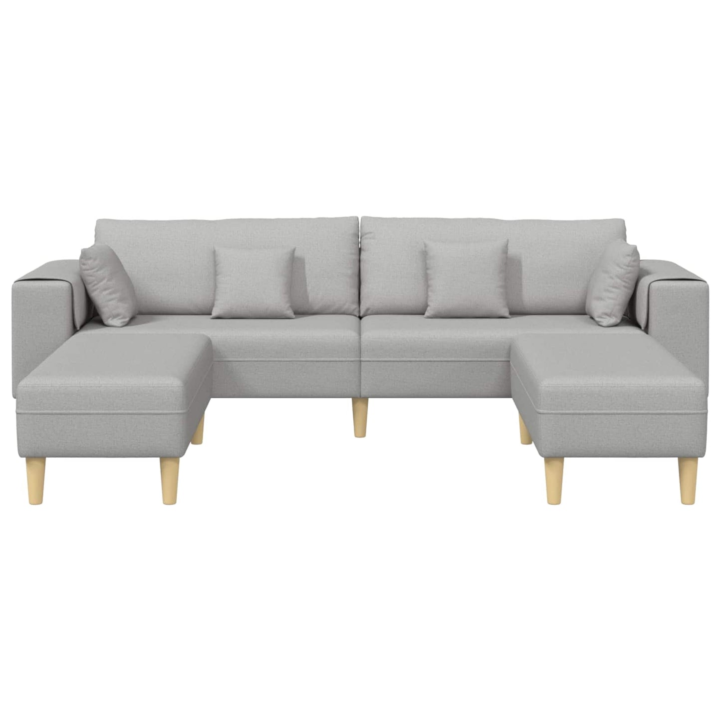 Kanapé 3 pcs Felhőszürke 250 x 188 x 76 cm szövet