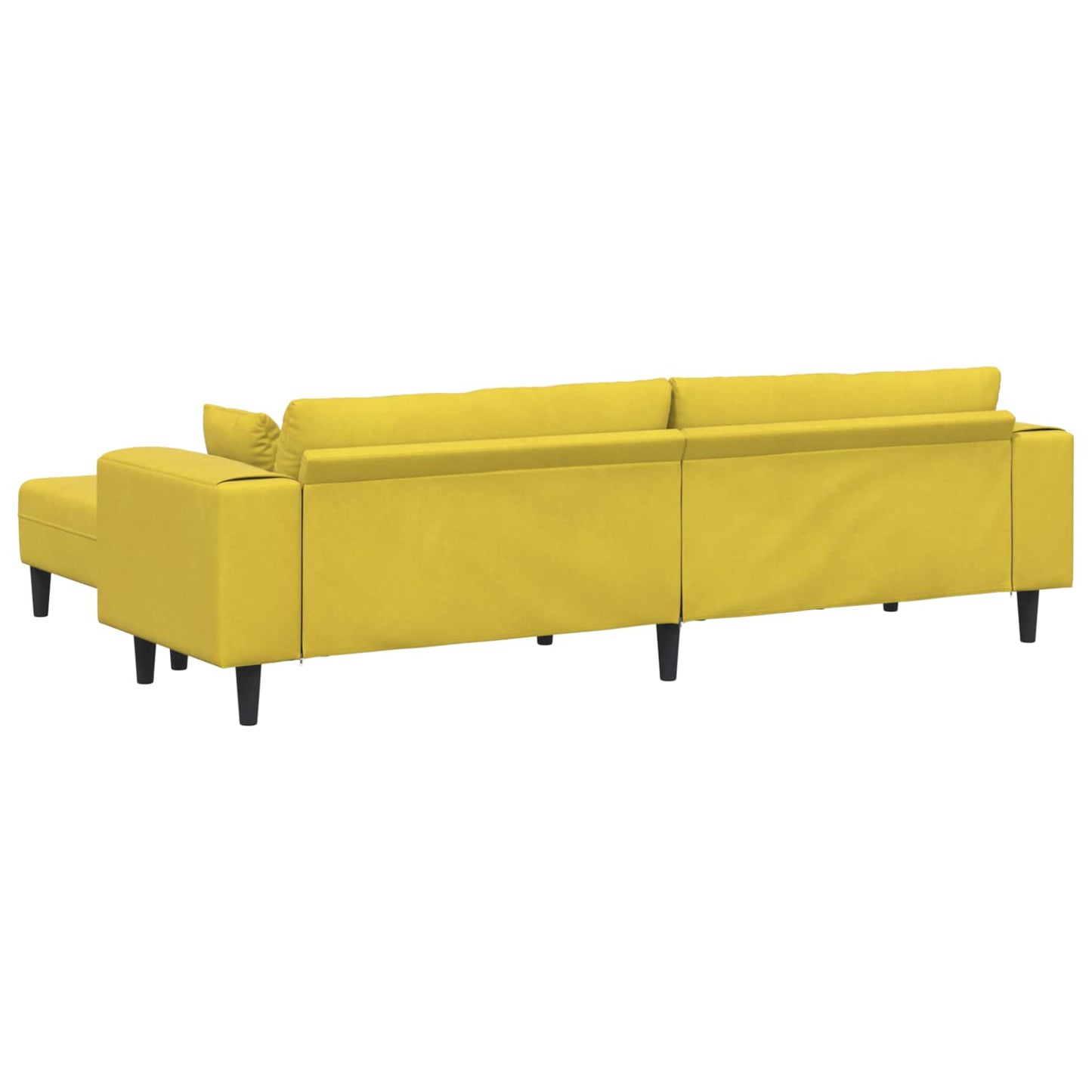 Kanapé 3 pcs Sárga 250 x 188 x 76 cm Bársony