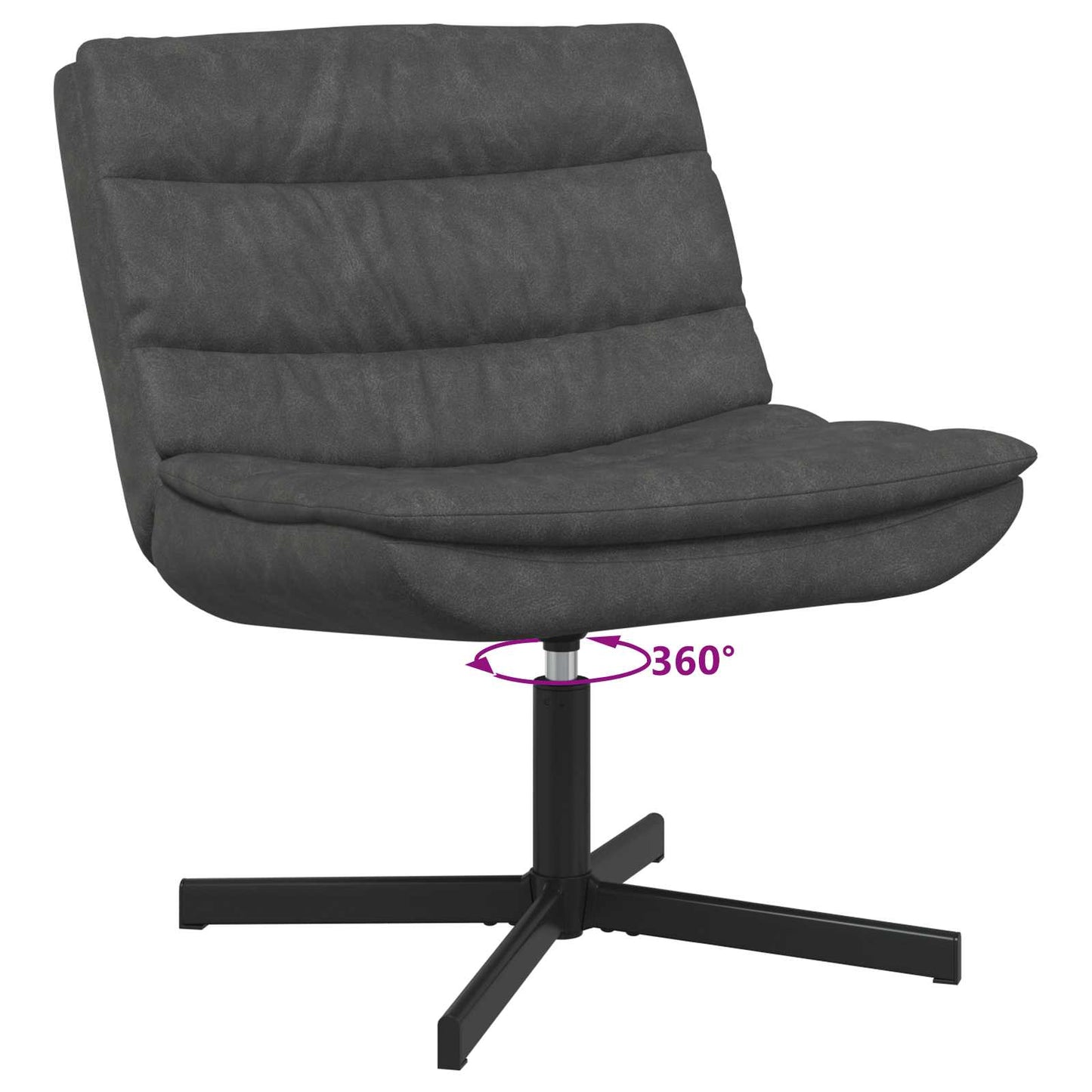Forgószék Fekete 63 x 75 x 76 cm Antik PU