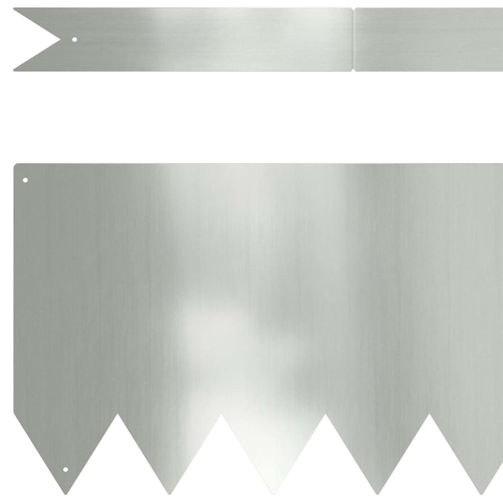 Fűszegélyezés 50 db 100 x 0.05 x 20 cm Horganyzott acél Ezüst