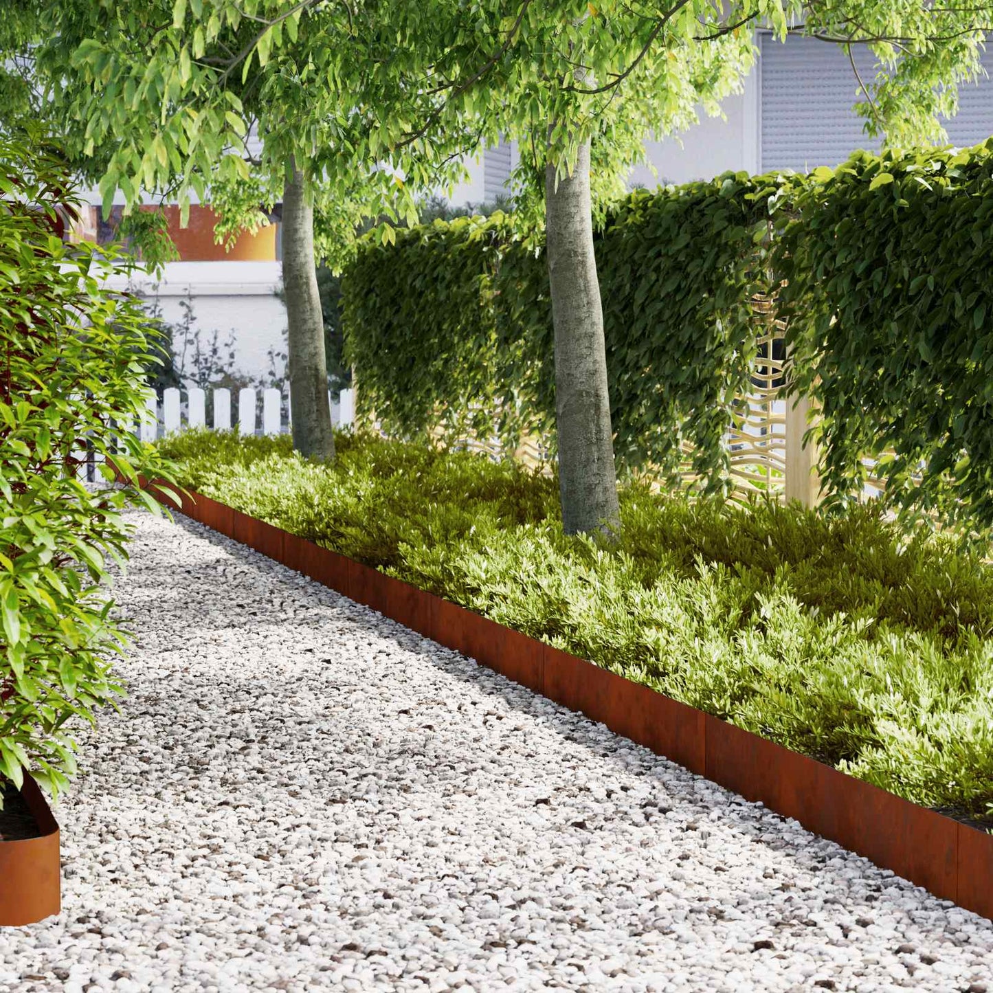 Fűszegélyezés 50 pcs 100 x 0.05 x 20 cm Időjárásálló acél