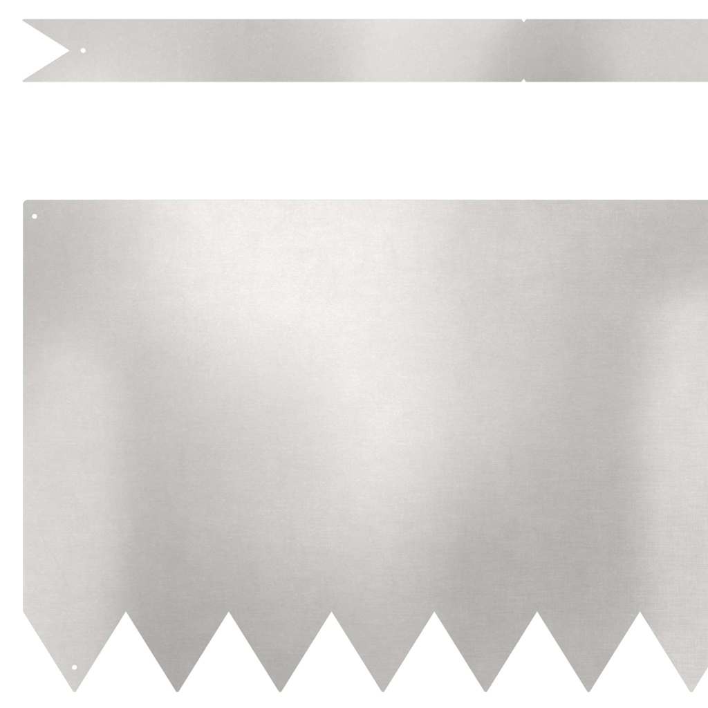 Fűszegélyezés 30 db 100 x 0,05 x 30 cm Rozsdamentes acél Ezüst