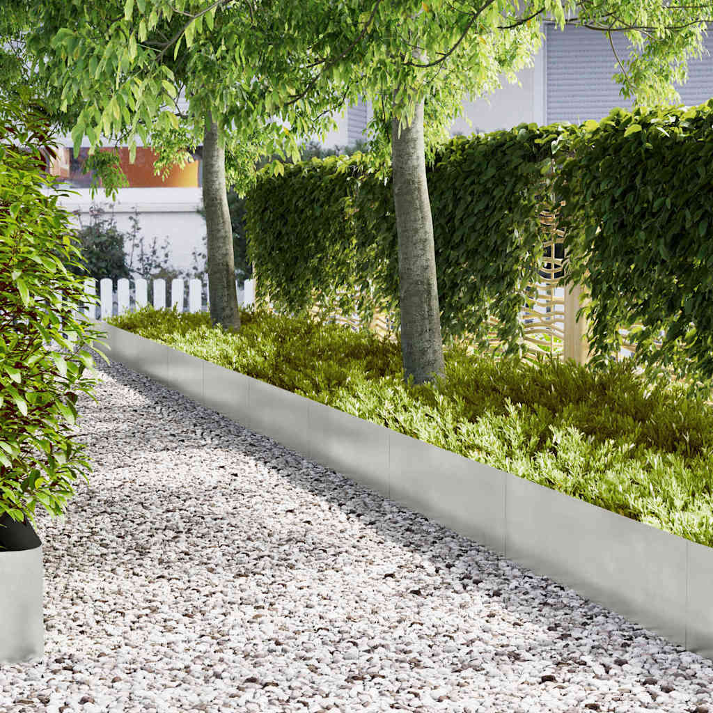 Fűszegélyezés 30 db 100 x 0,05 x 30 cm Rozsdamentes acél Ezüst