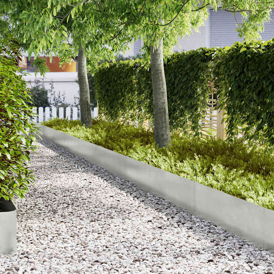 Fűszegélyezés 50 db 100 x 0,05 x 30 cm Rozsdamentes acél Ezüst