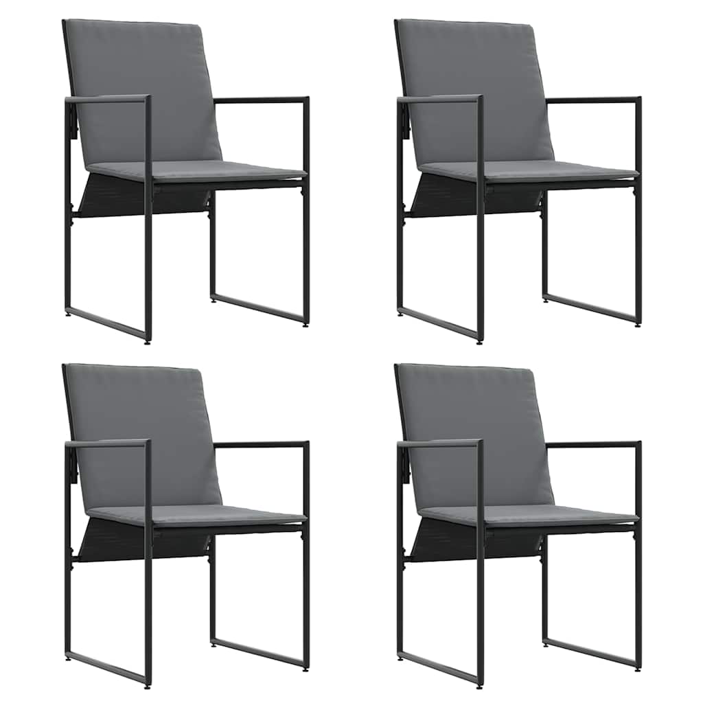 Kert étkező szett 9 pcs Fekete Acél