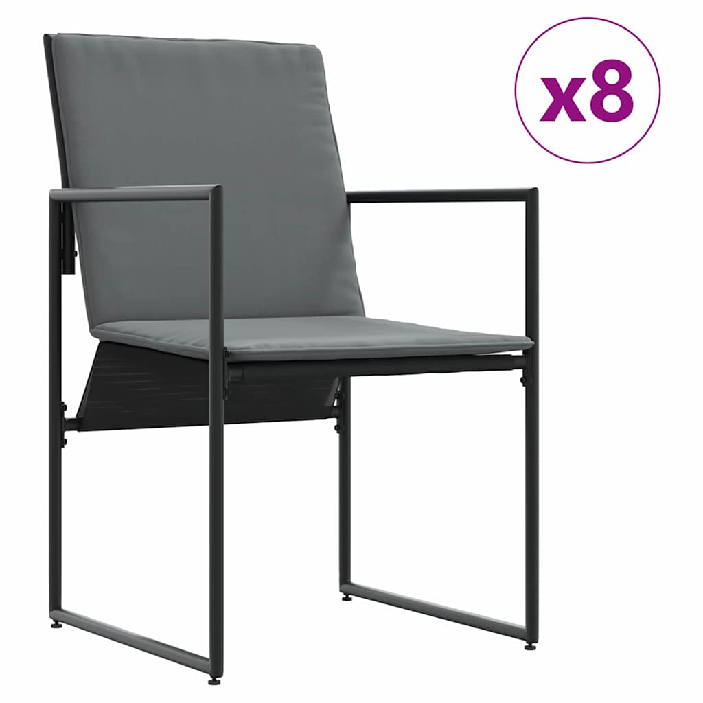 Kert étkező szett 13 pcs Fekete Acél