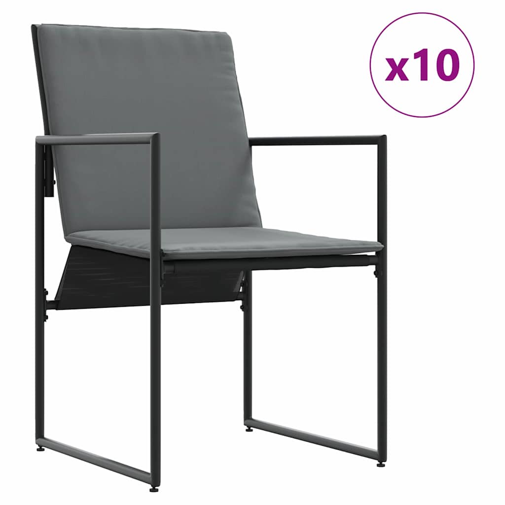 Kert étkező szett 15 pcs Fekete Acél