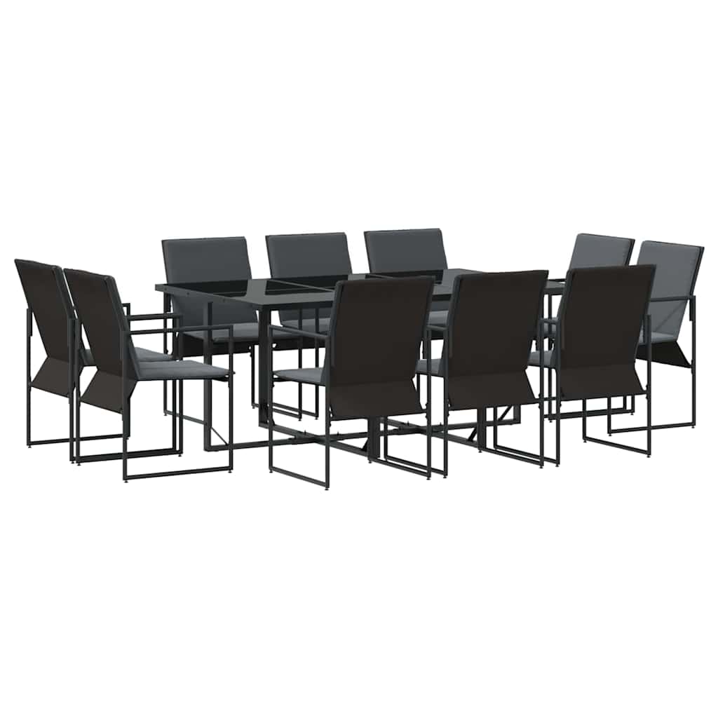 Kert étkező szett 11 pcs Fekete Acél
