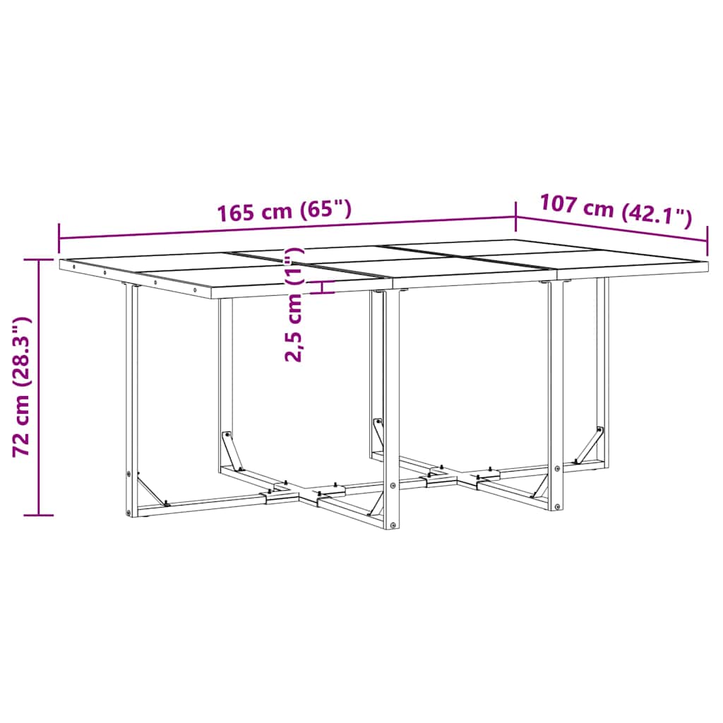 Kert étkező szett 11 pcs Fekete Acél