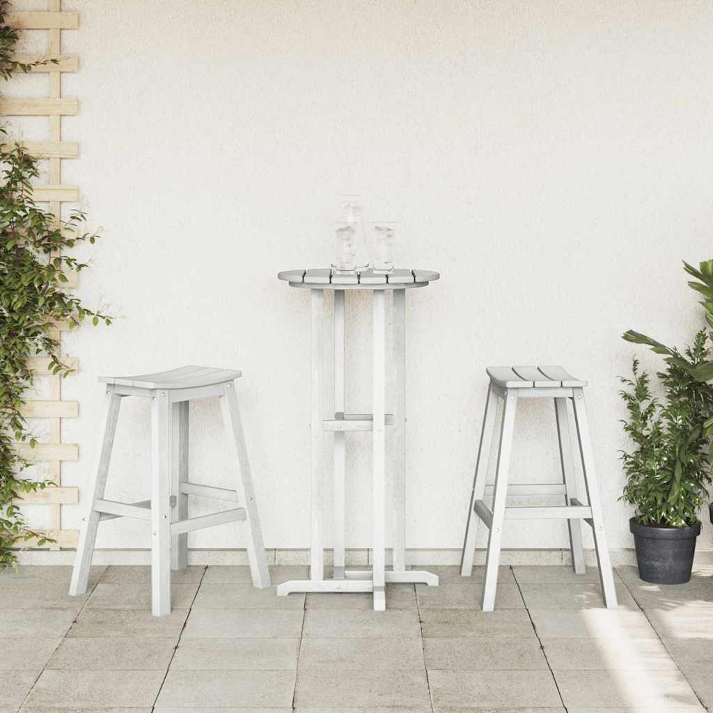 Kerti bár szett 3 pcs Fehér HDPE