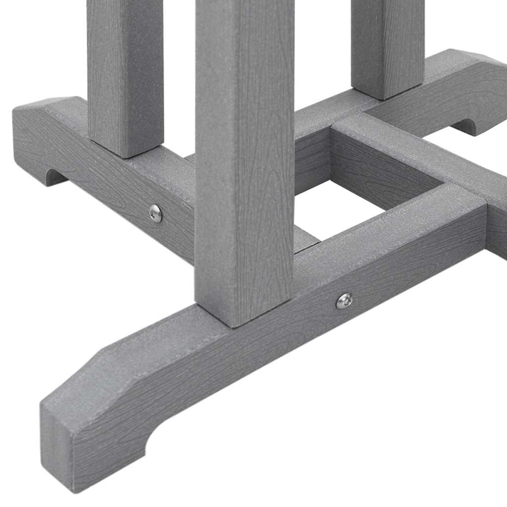 Kerti bár szett 3 pcs Világosszürke HDPE