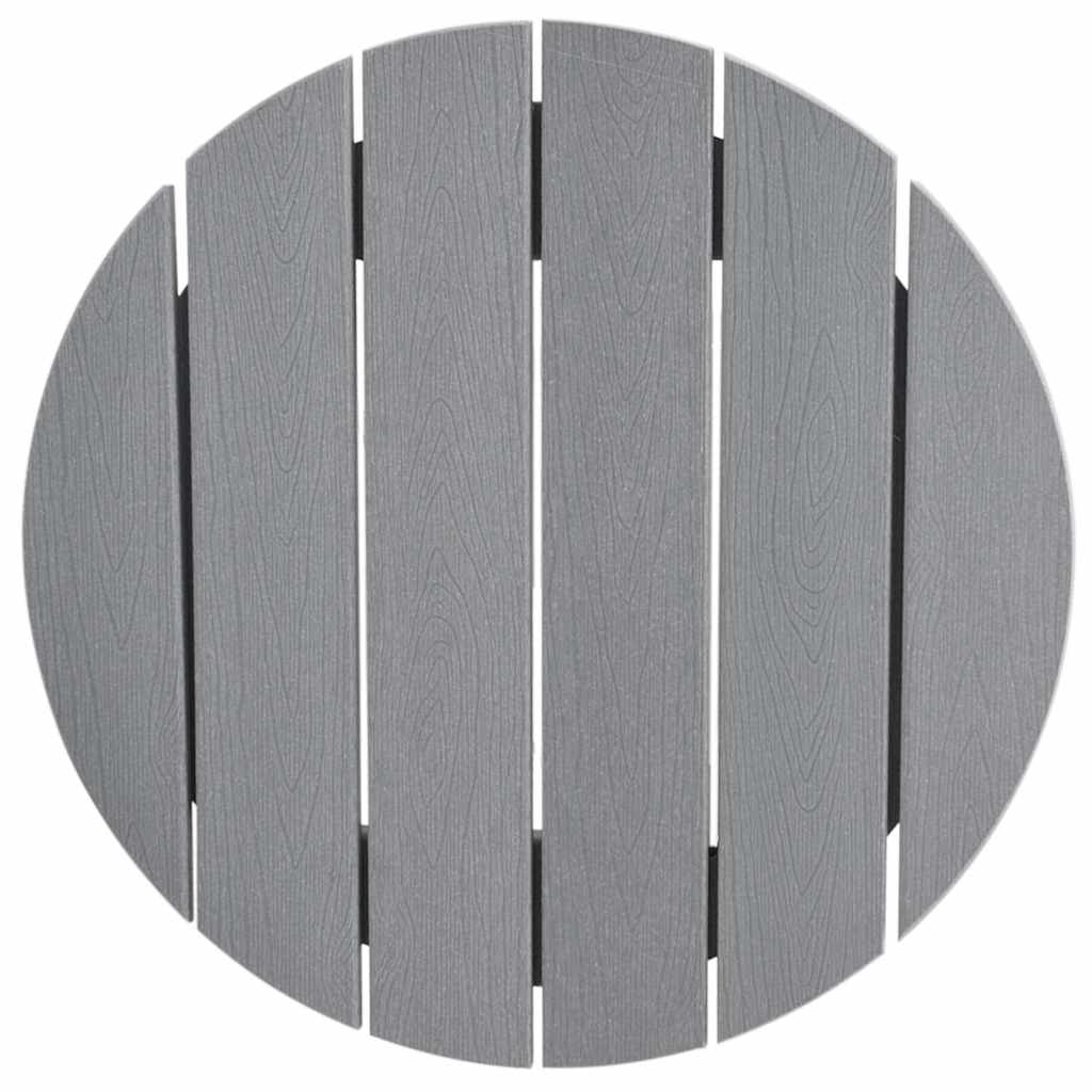 Kerti bár szett 3 pcs Világosszürke HDPE