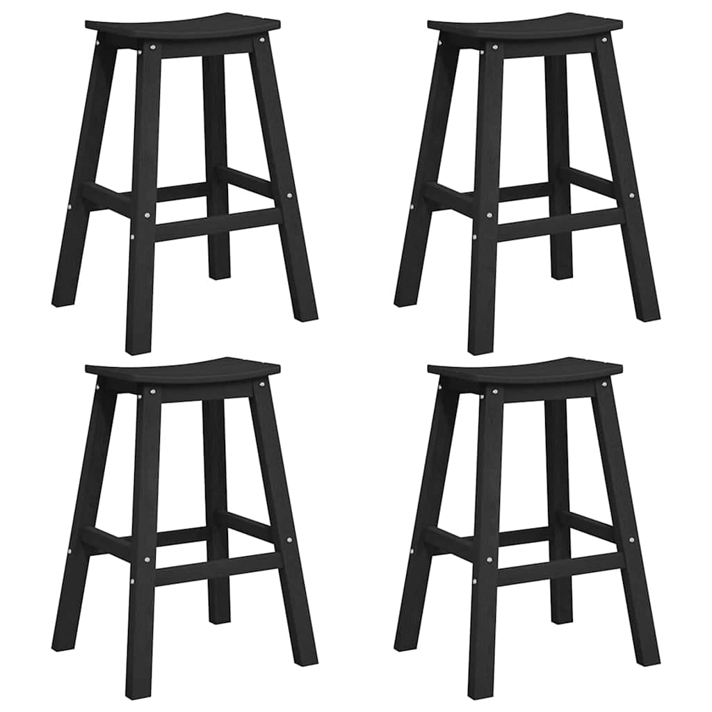 Kerti bár szett 4 pcs Fekete HDPE