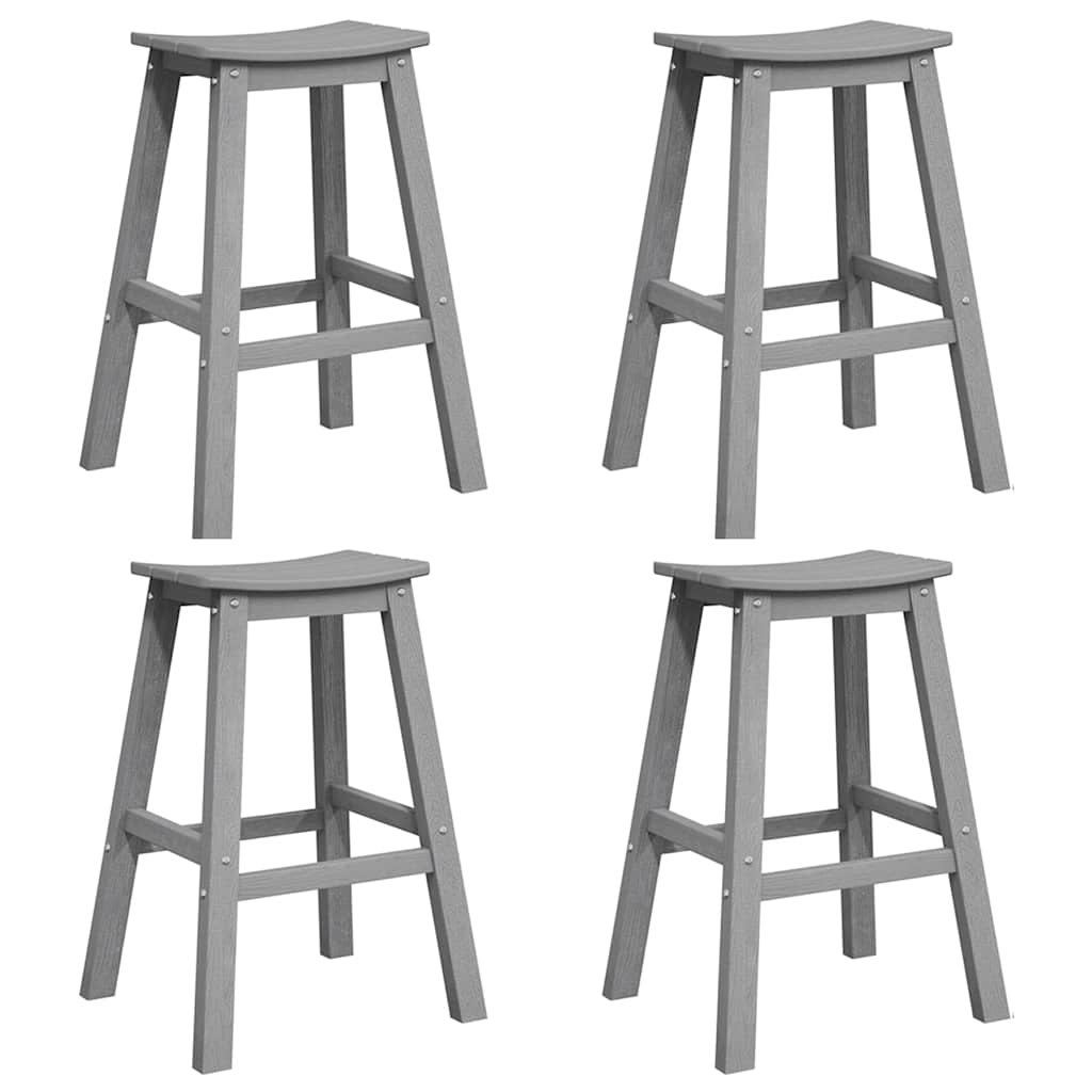 Kerti bár szett 4 pcs Világosszürke HDPE