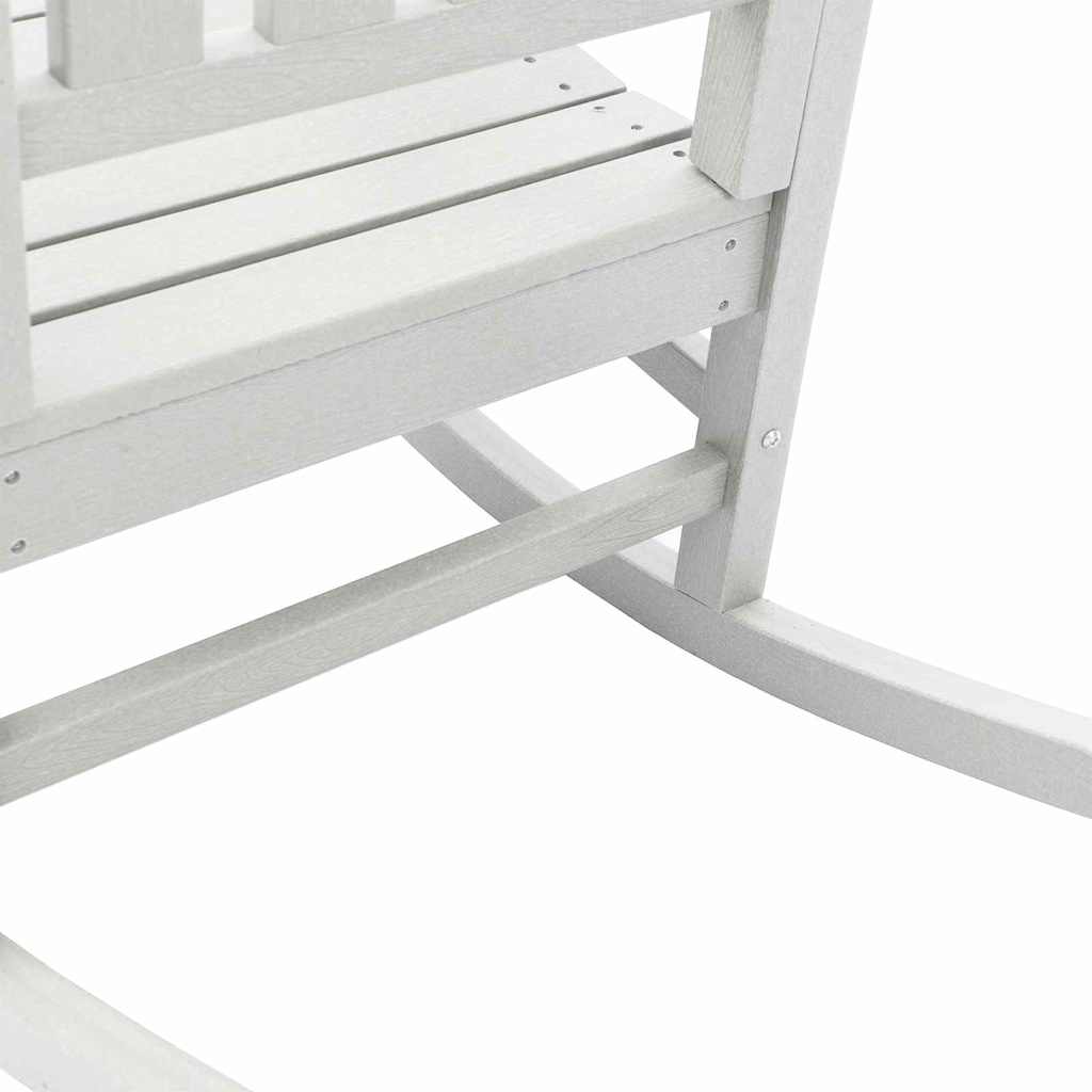 Hintaszék 2 pcs Fehér 92 x 70 x 108 cm Polietilén