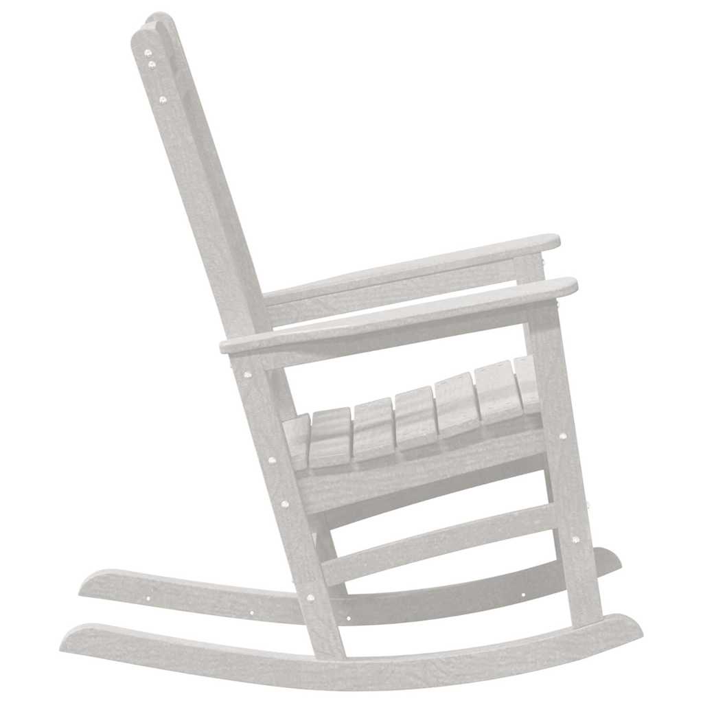 Hintaszék 2 pcs Fehér 92 x 70 x 108 cm Polietilén
