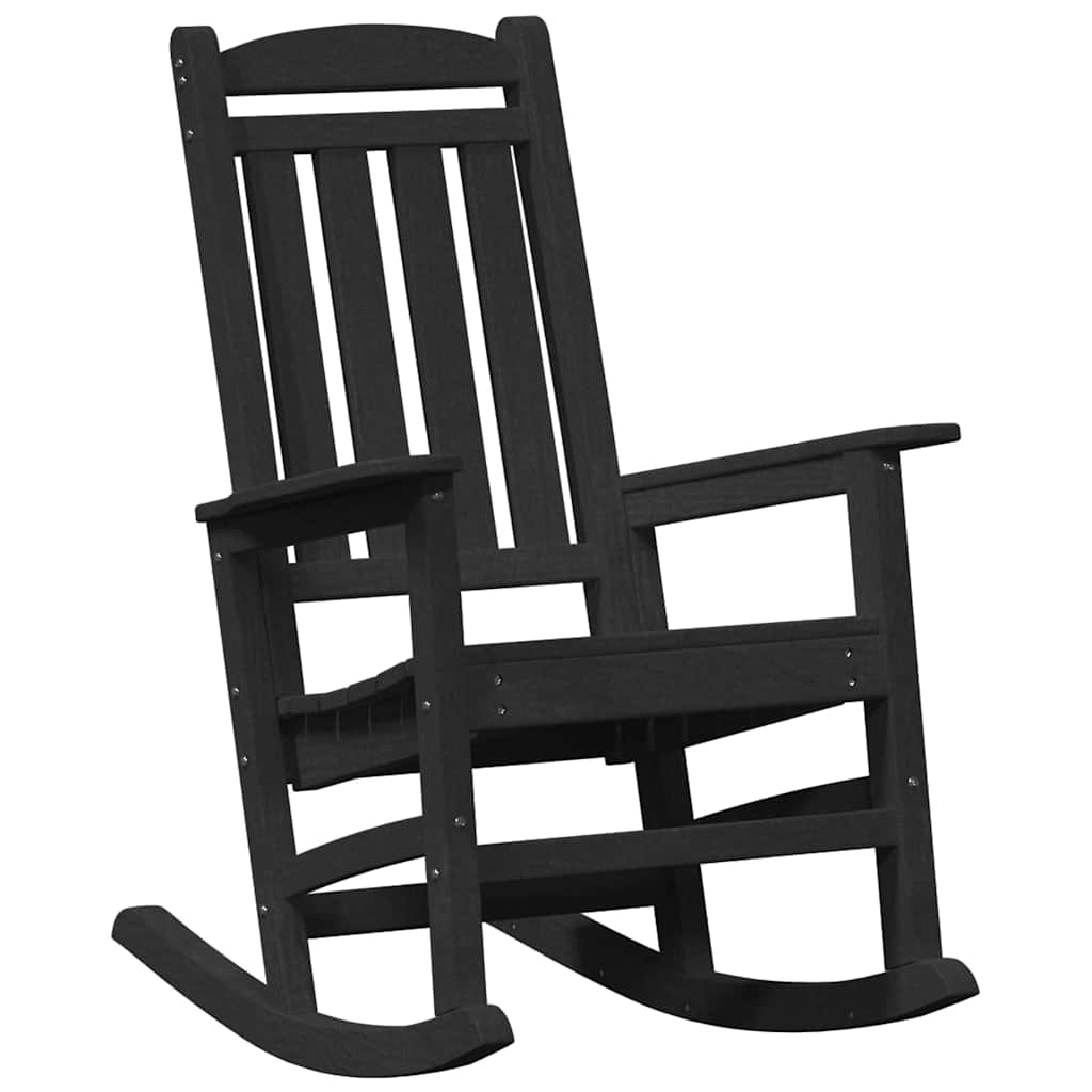 Hintaszék 2 pcs Fekete 92 x 70 x 108 cm Polietilén