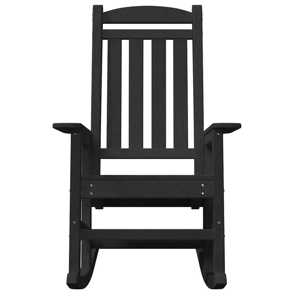 Hintaszék 2 pcs Fekete 92 x 70 x 108 cm Polietilén