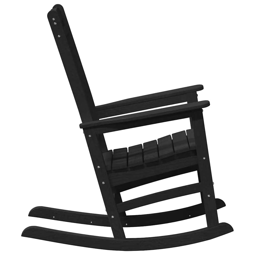 Hintaszék 2 pcs Fekete 92 x 70 x 108 cm Polietilén