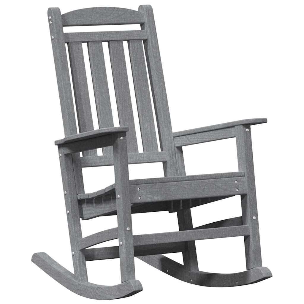 Hintaszék 2 pcs Világosszürke 92 x 70 x 108 cm Polietilén