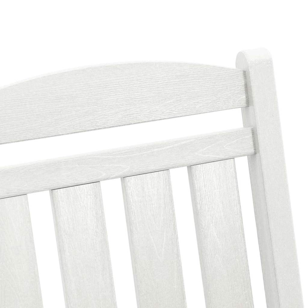 Hintaszék 3 pcs Fehér Polietilén