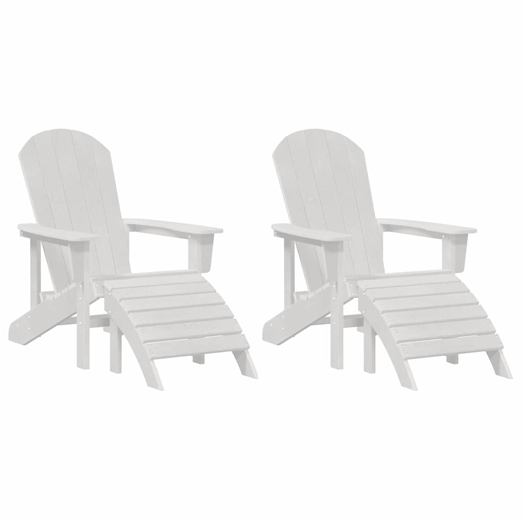 Kerti Szék 2 pcs Fehér 83 x 74 x 92 cm Polietilén