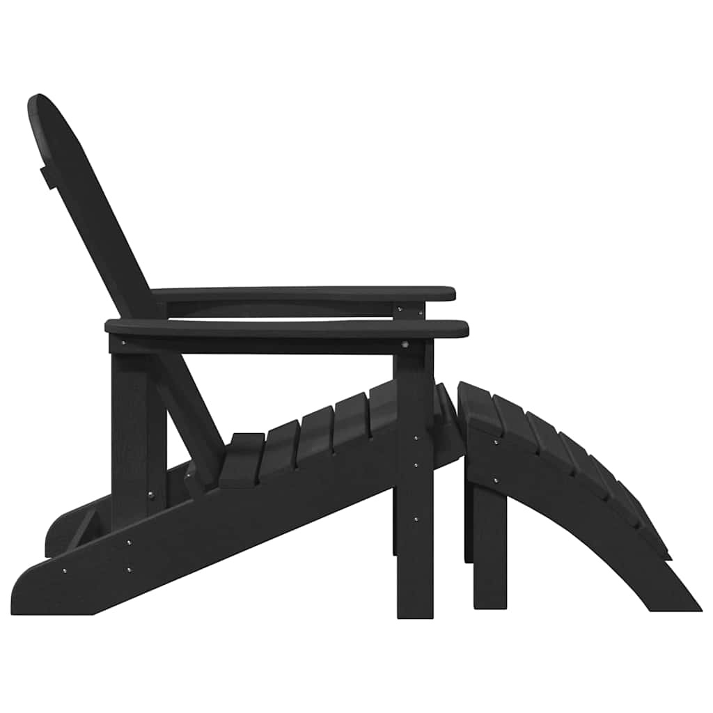 Kerti Szék 2 pcs Fekete 83 x 74 x 92 cm Polietilén