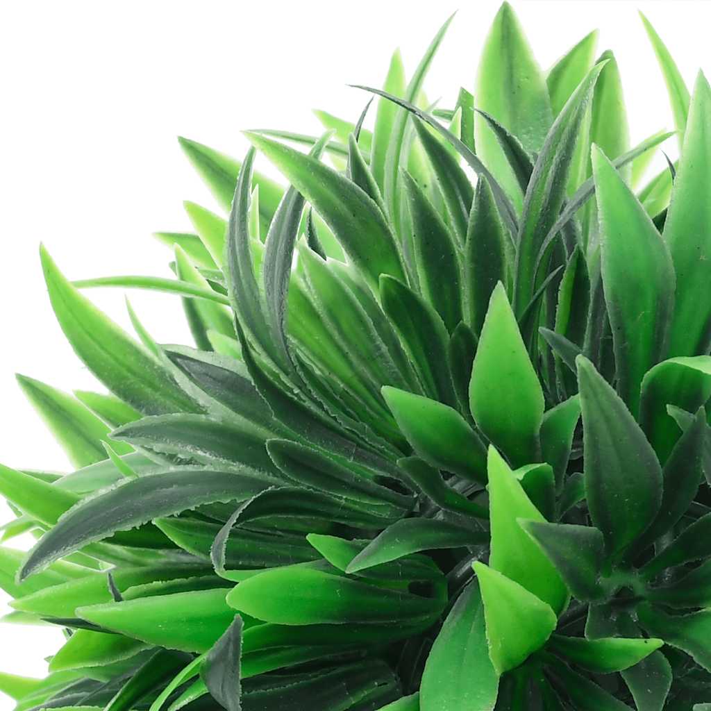 2 db zöld mesterséges boxwood gömbök LED fényekkel 30 cm