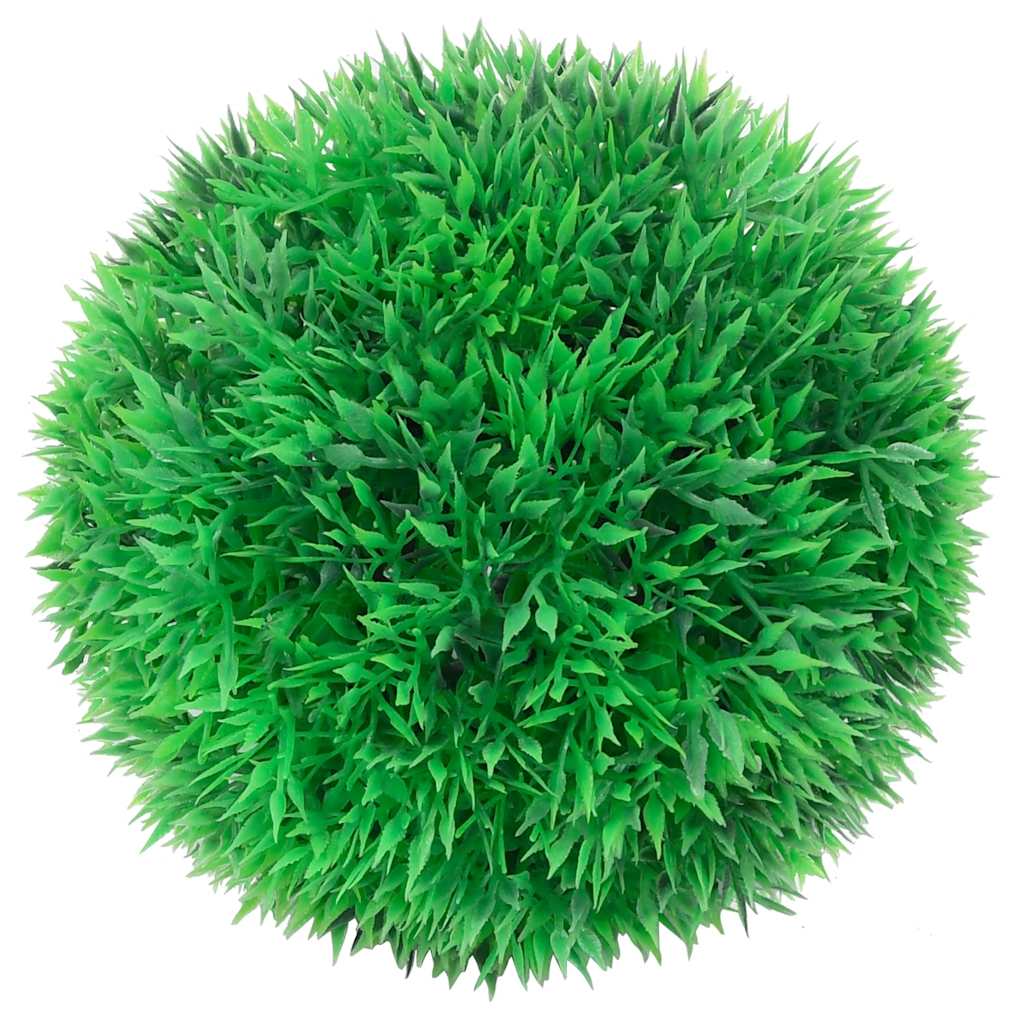 4 db zöld mesterséges boxwood gömbök LED fényekkel 12 cm