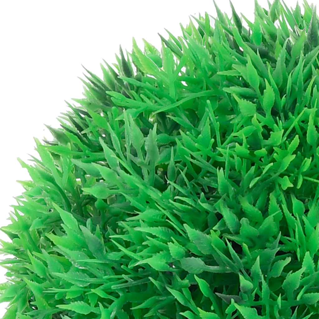 4 db zöld mesterséges boxwood gömbök LED fényekkel 12 cm