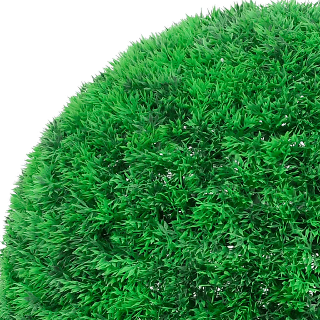 2 db zöld mesterséges boxwood gömbök LED fényekkel 45 cm