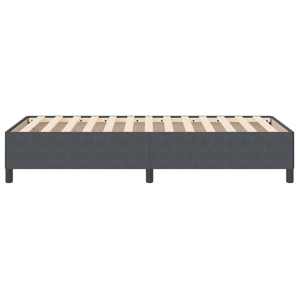 Boxrugós ágy Sötétszürke 80 x 200 cm Bársonyos szövet