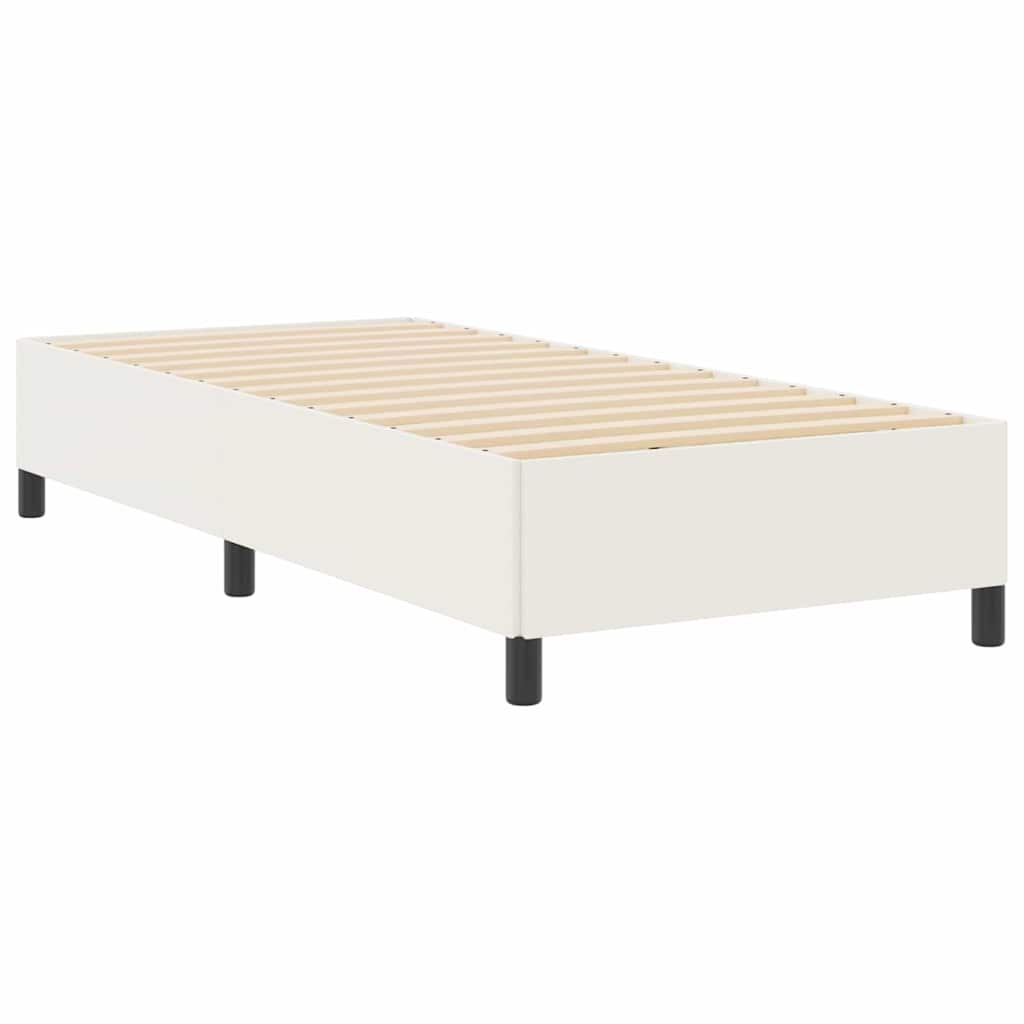Boxrugós ágy Krém 80 x 200 cm Bársonyos szövet